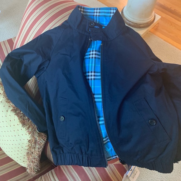 { Burberry } Harrington Reversible Jacket Boys - Picture 6 of 8